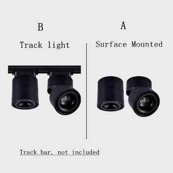 Dimmable LED COB plafonjere 7W 12W površinski postavljene led plafonjere Spot Light 360 stupnjeva LED svjetla Track