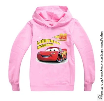 Disney baby vrhovima jesen djeca 95 automobila tiskanih hoodies djevojčice dječaci pamučne majice Dječje modne vanjska odjeća
