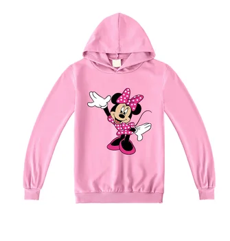 Disney Proljeće I Jesen Crtani Minnie Mouse Hoodies Dijete Majica Baby Boy Girl Odijelo Odjeća Teen Sport Majica Dugi Rukav
