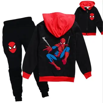 Disney Spiderman Kids Odjeca Sets Children suit Boys Tracksuits Kids Brand Sport Suits kaput top +hlače 2 komada komplet