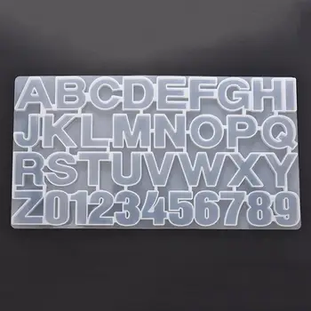 DIY Bindemittel Mold Unikatni Number Letter Jewelry Casting silikonski kalup privjesak privjesak kalup za izradu nakita alati