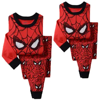 Djeca dječak djevojčica spider-Man top majica+hlače odijelo пижама pidžama pidžama kit