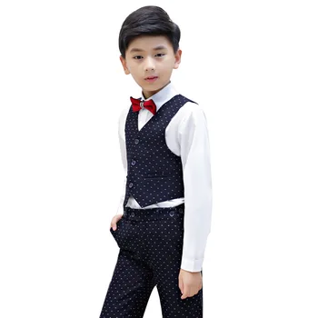 Dječja odjeća 2020 Proljeće korejski haljina dječak domaćin performanse mali трехсекционный dječji kostim uniformi odijelo