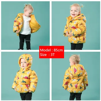 Dječje Jakne S Kapuljačom Dječaci Djevojčice Crtani Патерн Zima 2020 Snow Suit Odjeća 2021 Baby Boy Munja Pamučna Jakna Za Djecu Kaput