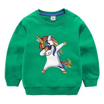 Dječje veste djevojka djeca majica Jednorog pamuk pulover majice za male dječake jesen boja dna odjeća 1-10 godina