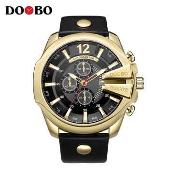 DOOBO Top Brand muška moda kvarcni satovi muški Luksuzni dizajn satova Man Gold Clock Male Simple Relogio Masculino Date