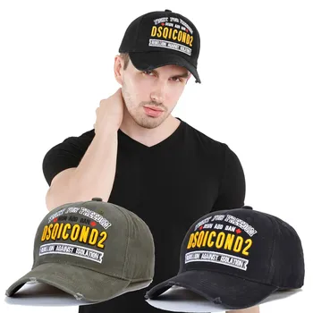 DSQICOND2 kape pamuk ikonu slova visoke kvalitete Cap Muškarci Žene vez dizajn šešir kamiondžija šešir Snapback Cap tata kape