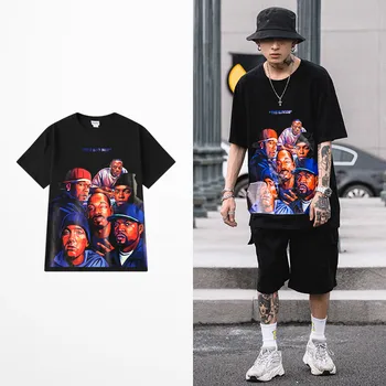 Europa američki plima brand rock punk t-shirt muški skateboard smiješno print High Street mračne Duše klasicni muškarci majica Harajuku Tee