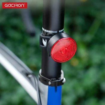 GACIRON USB-punjive bicikl dugo svjetlo bicikl inteligentni svjetlosni signal upozorenja vodootporna LED 5 načina visoke svjetline Biciklizam lampe