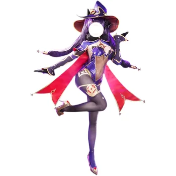Genshin Impact Mondstadt Mona Cosplay Costume Game Suit Lovely Bodysuit Halloween Party Outfit For Girls Women 2020 NEW