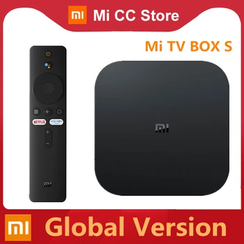 Globalna verzija Xiaomi Mi TV Box S 4K Ultra HD Android TV 9.0 HDR 2GB 8GB WiFi Google Cast Netflix Smart TV Mi Box 4 Media Player
