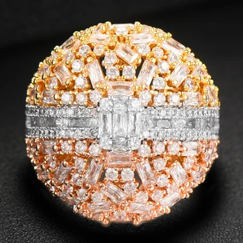 GODKI BOLD Baguette Cut prstenje angažman ručni rad kubni cirkonij prsten za žene moda prst pribor zaručnički prsten