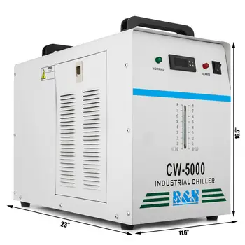 Hladnjak vode Indrustry CW5000 охлаждая za čepovi lasera CO2 100W ili 150W i strojevi laser