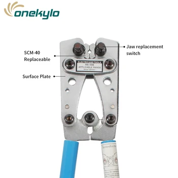 HX-50B žičanom kontakt crimping alat 6-50мм2 kabelski savjet kliješta Cu/Al stezaljka ratchet električar kliješta (AWG10-1/10)