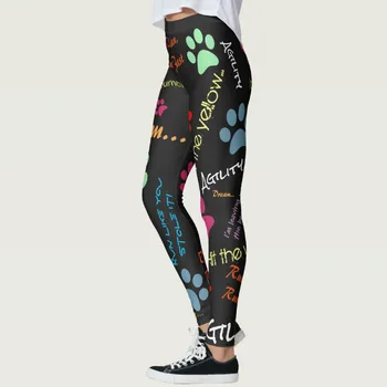 INSPK Women Yoga Pants Christmas Printed High Waisted Stretch Sports Leggings 2020 novi stil bešavne crna sportska odjeća