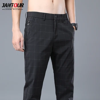Jantour 2021 nove svakodnevne hlače muškarci savršeni pokrivač moda sivo crne hlače muške brand odjeće poslovne radne hlače 28-38