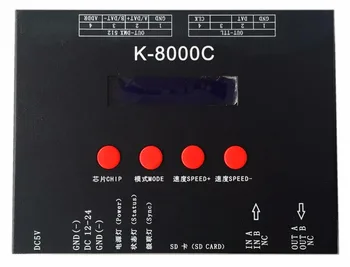 K-8000C,LED pixel SD card controller;off-line;upravljanje 8192 piksela;izlazni signal SPI;