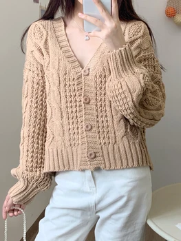 Kardigan Feminino jesen 2020 akril novi rukava pletene kardigan kaputi ženski slobodan Mori Japanski stil džemper top odjeća