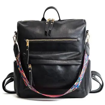 Klasicni velikog kapaciteta ruksak žene umjetna koža ženski ruksak ruksak putovanja naprtnjače ramena školske torbe ruksak Mochila