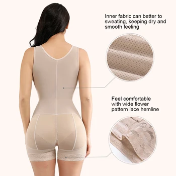 Korzet Secret Women Full Body Shaper Wasit Trener Tummy Control Shapewear Butt Lifter Hook Eye Design Bodysuit Fajas Reductoras