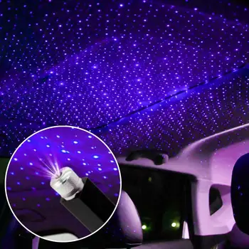 Led automobil Gypsophila atmosfera svjetlo 360 ° rotacija USB-sučelje podesivi nekoliko svjetlosnih efekata rasvjeta uređenje
