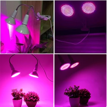 LED Grow Light cijeli niz 200 Led E27 crvena plava lampa za bonsai biljke lampe cvijeće u loncima svjetla фитолампы fito svjetiljke unutarnji