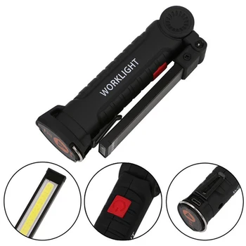 Led tactical flashlight USB Punjiva Baklja vodootporan rad svjetlo magnetski fenjer viseći svijećnjak za noćno svjetlo kamp