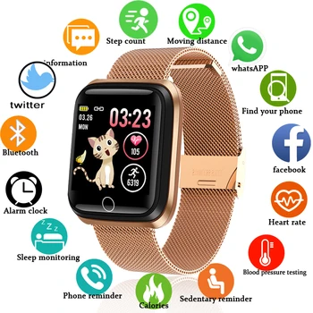LIGE Smart Watch Extreme Sports Smart Bracelet IP67 Waterproof Watch pedometar monitor srčane LED ekran u boji za Android i ios