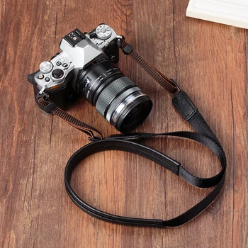 LXH ručno od prirodne kože fotoaparat remen, Remen za Canon Nikon Sony Olympus Fujifilm Leica Pentax fotoaparat vrat remen