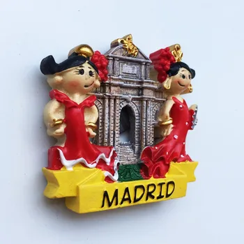 Magneti za hladnjak Španjolska atrakcije 3d flamenco šarene turističkih suvenira magnetne naljepnice hladnjak Španjolska Home Decor dar ideja