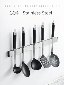 Magnetski držač noža Zidni nosač od nehrđajućeg čelika nož stalak 30 40 50 cm kuhinjske alate organizator suđe za kuhanje /