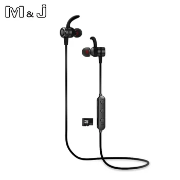 M&J metalni Magnet Bluetooth slušalice znoj dokaz bežične slušalice, TF kartica slušalice stereo Bluetooth5 slušalice za iPhone Xiaomi