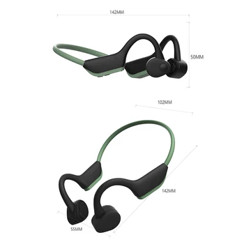 Modernizirana slušalice koštane vodljivosti Bluetooth 5.0 bežične slušalice sportske slušalice za telefoniranje bez korištenja ruku sa mikrofonom za trčanje biciklizam