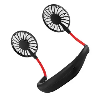 Naprava USB ventilator kreativni viseći vratne ventilator prijenosni lijeni za punjenje mali ventilator, nosivi Usb mini viseći vratne sportski fan