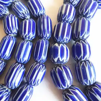 Nepal ručna berba лэмпворк perle prtljažnik vlasi ogrlica plavi i bijeli porculan TNL222