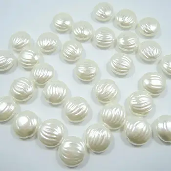 Novi 15*15 * 7 mm 100 kom. stana cijele tikvice umjetni biseri, perle ravno u rupu perle nakit narukvica pribor proizvodnja, veleprodaja