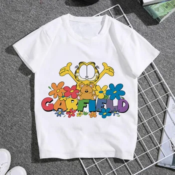 Novi predložak poznat Garfield pamučne majice djeca prekrasan crtić slatke majice tople prodaje odjeću brand dobre kvalitete svakodnevne vrhovima