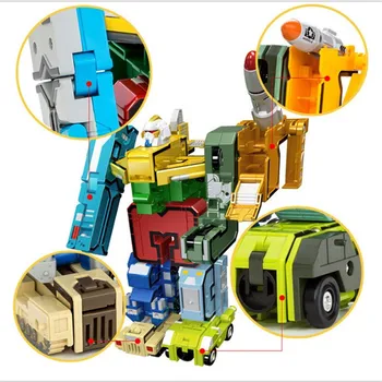 Novih 10 znamenki pretvoriti u auto / avion / raketa kreativni u 1 vojni robot figurice gradbeni blok igračke za djecu pokloni