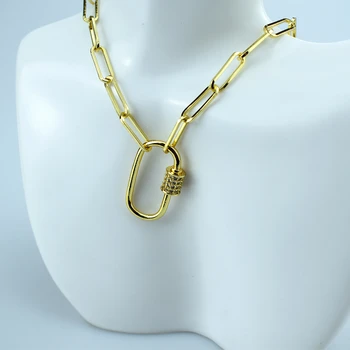 Ogrlice za žene AAA Cirkon spirala buckle privjesak ogrlica najnoviji dizajn Šarm nakit punk češki kratko ogrlica