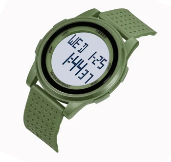 OHSEN moda digitalni vojni sport muški ručni sat multifunkcionalni zelena vodootporan silikonska narukvica sat relogio masculino