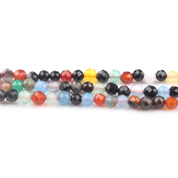 Oniks perle prirodni kamen perle 2/3 mm borove perle svemirskim kamenčićima izrada nakita ogrlica DIY