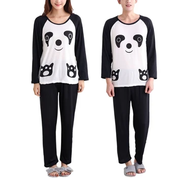 Parovi jesen crtani film Panda dugi rukav pulover pidžama skup pidžama svakodnevni JUN14