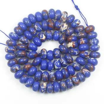 Plava car Ясперс 2-10 mm Рондель perle od 15 inča , za DIY izrade nakita, privjesak,ogrlicu