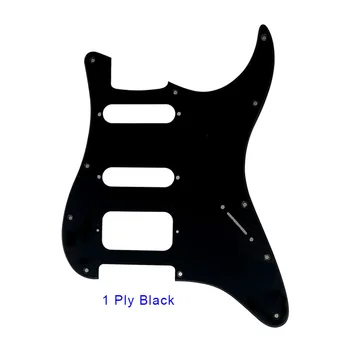 Pleroo Guitar Parts - For US Fd No knob Standard Pipdog 72' 11 Screw Hole St Humbcker Hss Guitar pickguard Standard Scratch Plate
