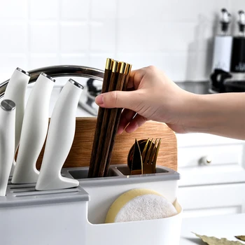 Praktičan višenamjenski udoban moderan solidne štapić za rezanje daska za pohranu držač Drainboard za kuhinje