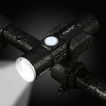 Prijenosni edc led flashlight T6 bicikl je svjetlo s repom USB punjenje glave skalabilan vodootporan Baklja ugrađena baterija