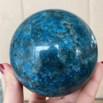 Prirodni Plavi Апатит Kamen Opseg Crystal Reiki Liječeći Loptu