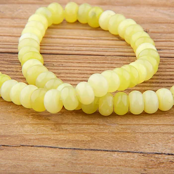 Prirodni stana žuta limun abakus bubanj dragulj slobodan abakus Rondelle perle kotač Ясперс perle za izradu nakita ručno diy