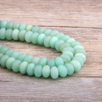 Prirodni zeleni aventurin brušeni kamen perle slobodan potpornji Rondelle kamene perle za izradu nakita narukvica 4*6/5*8 mm DIY ogrlice