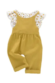 PUDCOCO prekrasan 2 komada novorođenče girl odjeća cvijeće majica čvrste klizači kombinezon kombinezoni, hlače odjeće 1-5Т